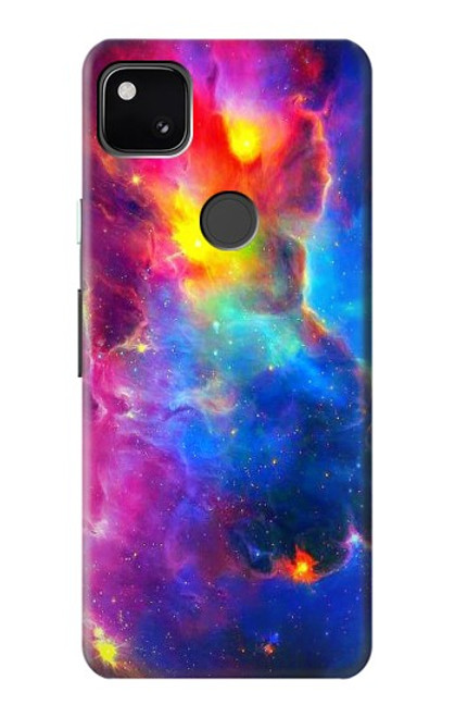 W3371 Ciel de nébuleuse Etui Coque Housse et Flip Housse Cuir pour Google Pixel 4a