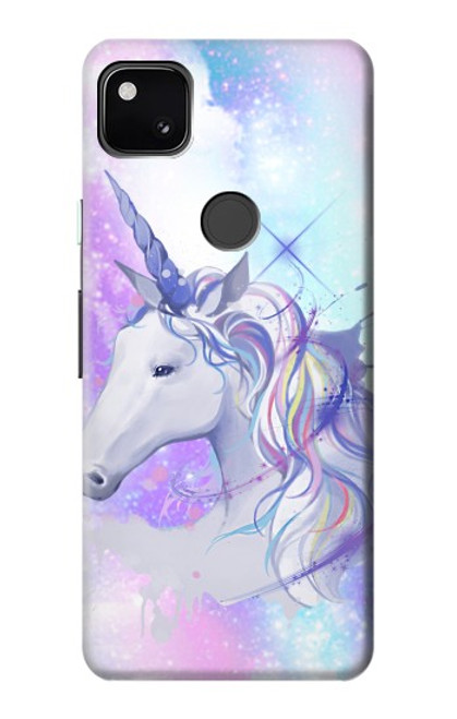 W3375 Licorne Etui Coque Housse et Flip Housse Cuir pour Google Pixel 4a