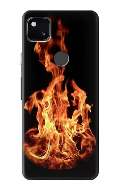 W3379 Cadre d'incendie Etui Coque Housse et Flip Housse Cuir pour Google Pixel 4a