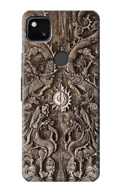 W3395 dragon Porte Etui Coque Housse et Flip Housse Cuir pour Google Pixel 4a