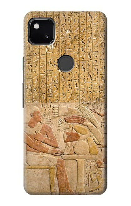 W3398 Egypte Stela Montouhotep Etui Coque Housse et Flip Housse Cuir pour Google Pixel 4a