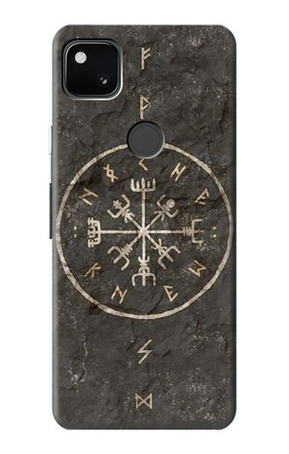 W3413 Ancient Norse Viking Symbole Etui Coque Housse et Flip Housse Cuir pour Google Pixel 4a