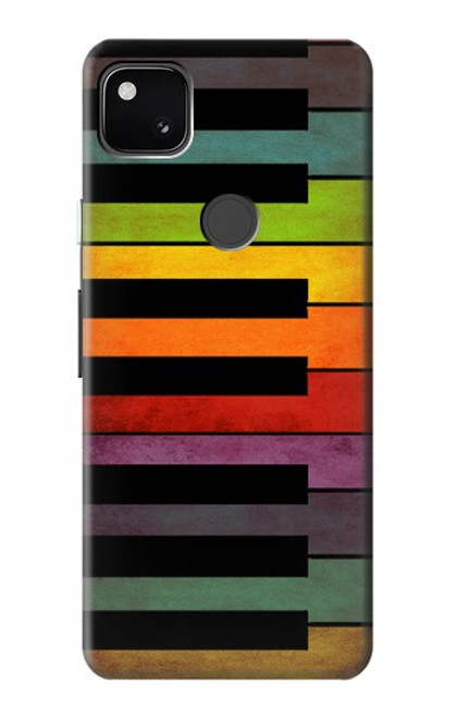 W3451 Piano coloré Etui Coque Housse et Flip Housse Cuir pour Google Pixel 4a