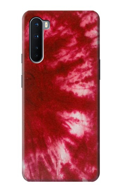 W2480 Tie dye rouge Etui Coque Housse et Flip Housse Cuir pour OnePlus Nord