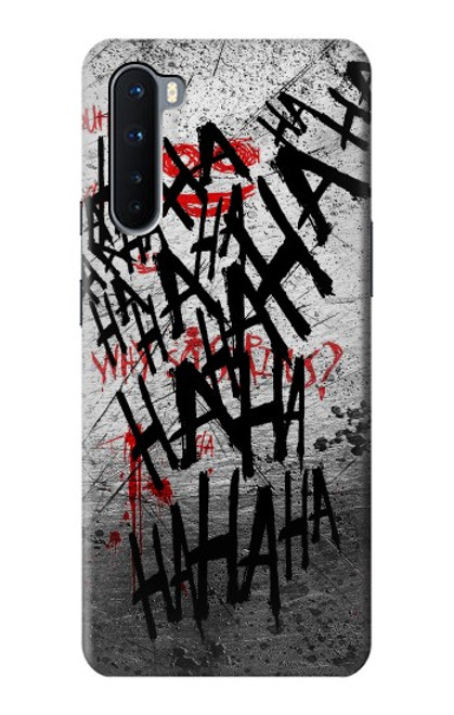 W3073 Joker Hahaha de sang éclaboussures Etui Coque Housse et Flip Housse Cuir pour OnePlus Nord