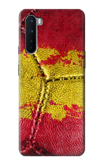 W3315 Espagne Drapeau graphique Football Millésime Etui Coque Housse et Flip Housse Cuir pour OnePlus Nord