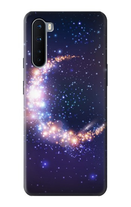 W3324 Croissant de lune Galaxie Etui Coque Housse et Flip Housse Cuir pour OnePlus Nord