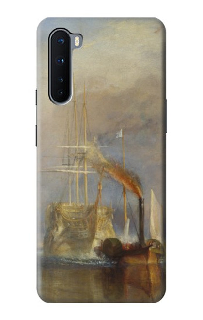 W3338 J. M. W. Turner Le Téméraire Etui Coque Housse et Flip Housse Cuir pour OnePlus Nord