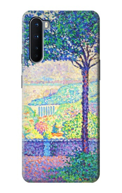 W3349 Paul Signac Terrasse de Meudon Etui Coque Housse et Flip Housse Cuir pour OnePlus Nord