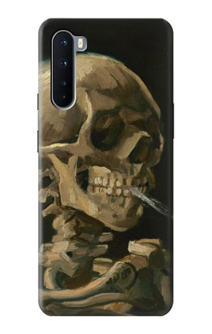 W3358 Vincent Van Gogh Skeleton cigarette Etui Coque Housse et Flip Housse Cuir pour OnePlus Nord