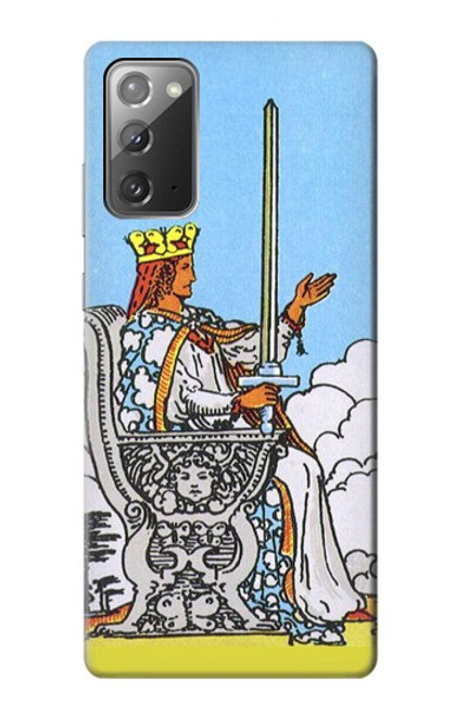 W3068 Carte de tarot Reine des épées Etui Coque Housse et Flip Housse Cuir pour Samsung Galaxy Note 20