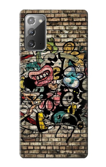 W3394 Graffiti mur Etui Coque Housse et Flip Housse Cuir pour Samsung Galaxy Note 20