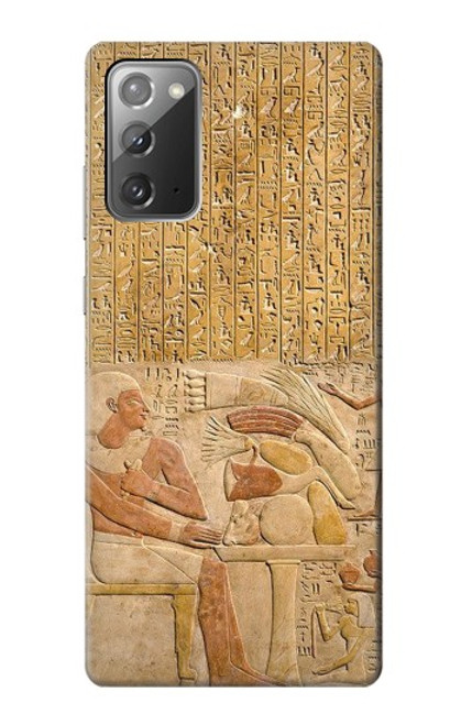 W3398 Egypte Stela Montouhotep Etui Coque Housse et Flip Housse Cuir pour Samsung Galaxy Note 20