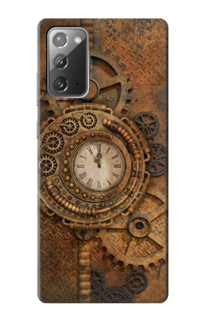 W3401 Horloge vitesse Steampunk Etui Coque Housse et Flip Housse Cuir pour Samsung Galaxy Note 20