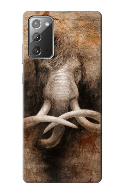 W3427 Mammoth Ancient Art la Grotte Etui Coque Housse et Flip Housse Cuir pour Samsung Galaxy Note 20