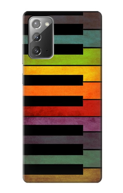 W3451 Piano coloré Etui Coque Housse et Flip Housse Cuir pour Samsung Galaxy Note 20