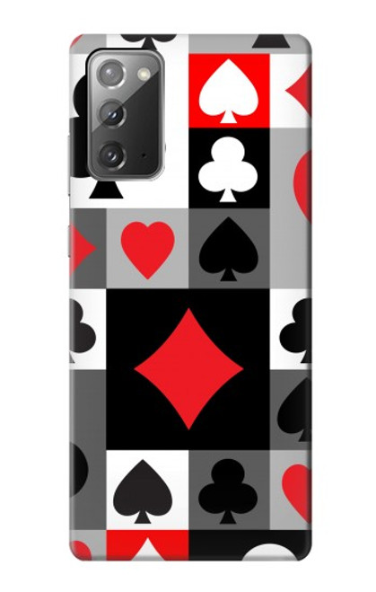 W3463 Costume Poker Carte Etui Coque Housse et Flip Housse Cuir pour Samsung Galaxy Note 20