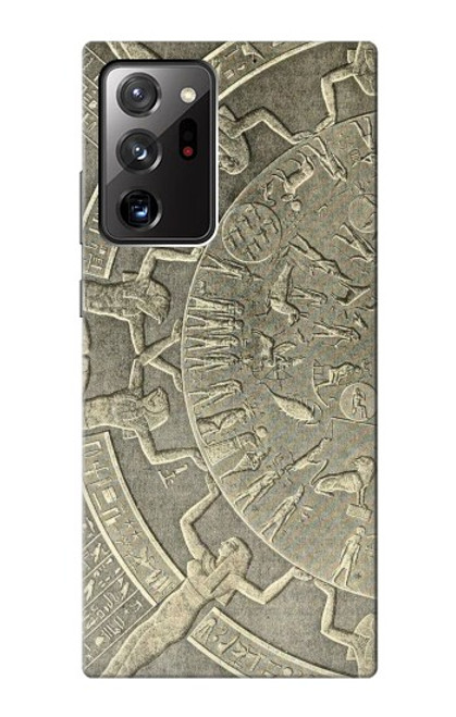 W3396 Dendérah Zodiaque Egypte ancienne Etui Coque Housse et Flip Housse Cuir pour Samsung Galaxy Note 20 Ultra, Ultra 5G