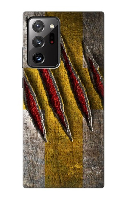 W3603 Entaille de Wolverine griffe de Etui Coque Housse et Flip Housse Cuir pour Samsung Galaxy Note 20 Ultra, Ultra 5G