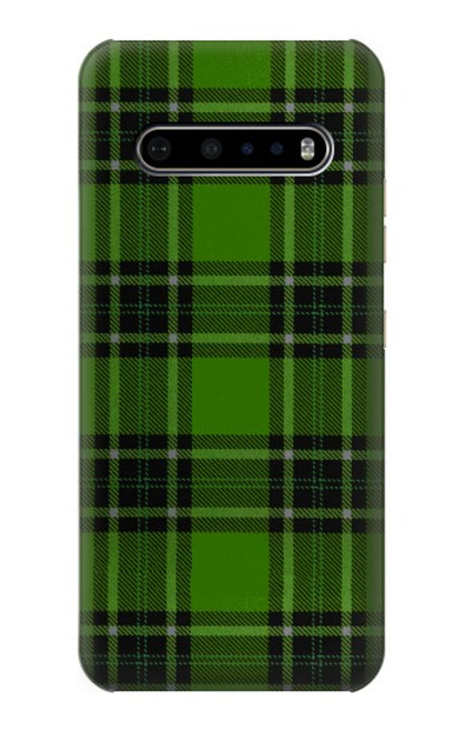 W2373 Motif vert Tartan Etui Coque Housse et Flip Housse Cuir pour LG V60 ThinQ 5G