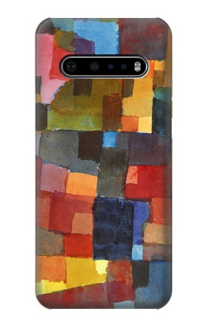 W3341 Paul Klee Raumarchitekturen Etui Coque Housse et Flip Housse Cuir pour LG V60 ThinQ 5G