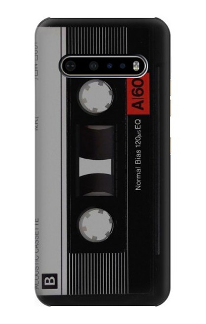 W3516 Ruban cassette millésimé Etui Coque Housse et Flip Housse Cuir pour LG V60 ThinQ 5G