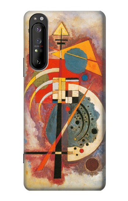 W3337 Wassily Kandinsky Hommage a Grohmann Etui Coque Housse et Flip Housse Cuir pour Sony Xperia 1 II