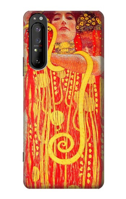 W3352 Gustav Klimt Médecine Etui Coque Housse et Flip Housse Cuir pour Sony Xperia 1 II