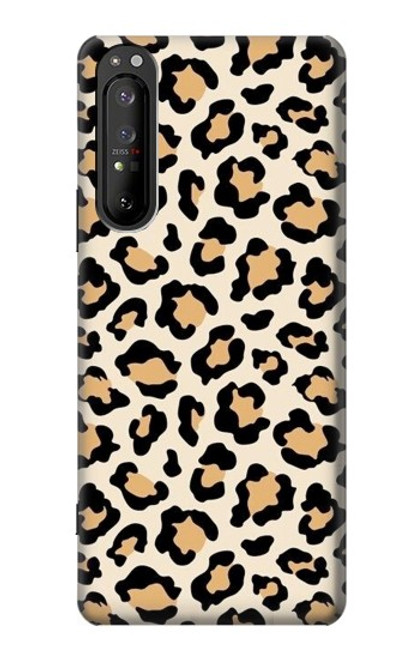 W3374 Motif mode continu Léopard Etui Coque Housse et Flip Housse Cuir pour Sony Xperia 1 II