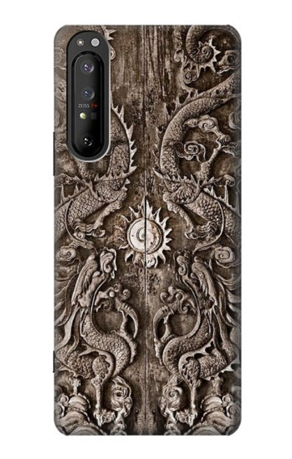 W3395 dragon Porte Etui Coque Housse et Flip Housse Cuir pour Sony Xperia 1 II