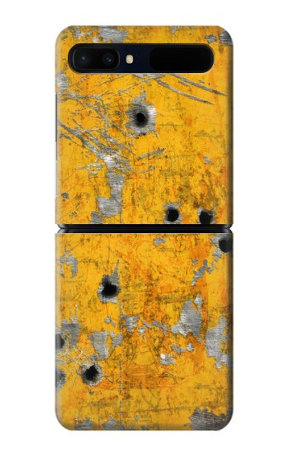 W3528 Bullet Rouille Jaune Métal Etui Coque Housse et Flip Housse pour Samsung Galaxy Z Flip 5G