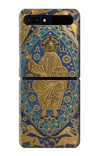 W3620 Livre Couverture Majesty Christ Etui Coque Housse et Flip Housse pour Samsung Galaxy Z Flip 5G