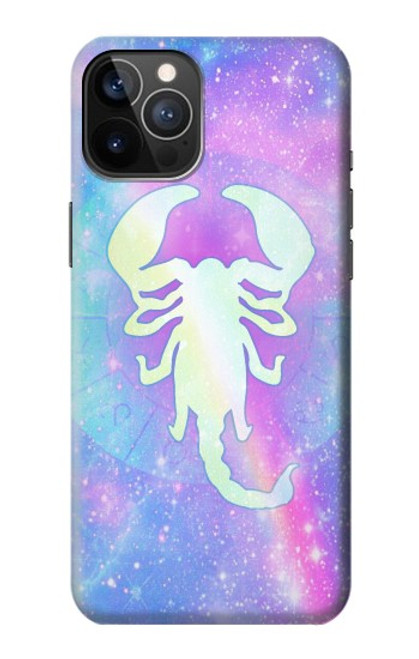 W3267 Zodiaque Scorpion Etui Coque Housse et Flip Housse Cuir pour iPhone 12, iPhone 12 Pro