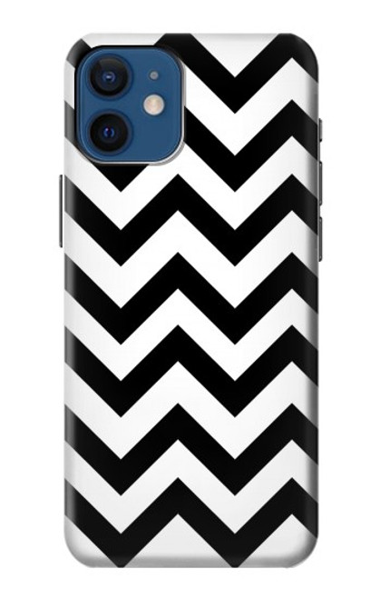 W1613 Chevron Zigzag Etui Coque Housse et Flip Housse Cuir pour iPhone 12 mini