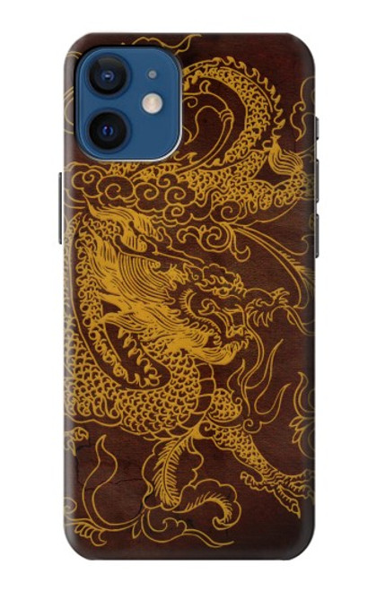 W2911 Dragon chinois Etui Coque Housse et Flip Housse Cuir pour iPhone 12 mini