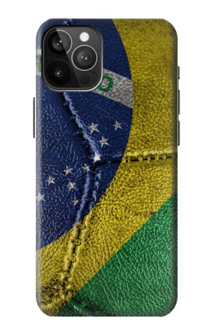 W3297 Brésil Drapeau graphique Football Millésime Etui Coque Housse et Flip Housse Cuir pour iPhone 12 Pro Max