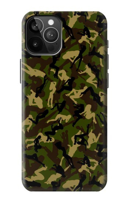 W3356 Camo camouflage de fille Etui Coque Housse et Flip Housse Cuir pour iPhone 12 Pro Max