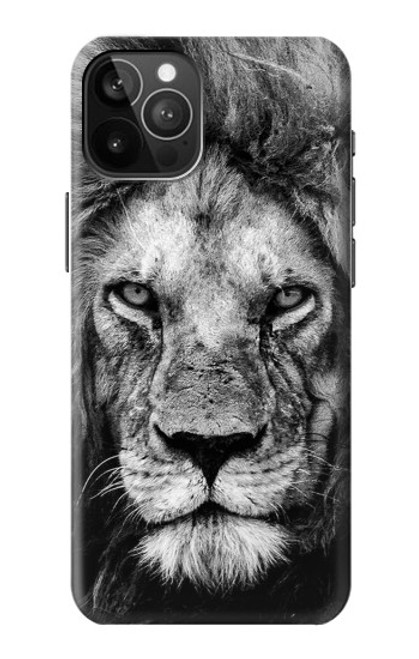 W3372 Lion Visage Etui Coque Housse et Flip Housse Cuir pour iPhone 12 Pro Max