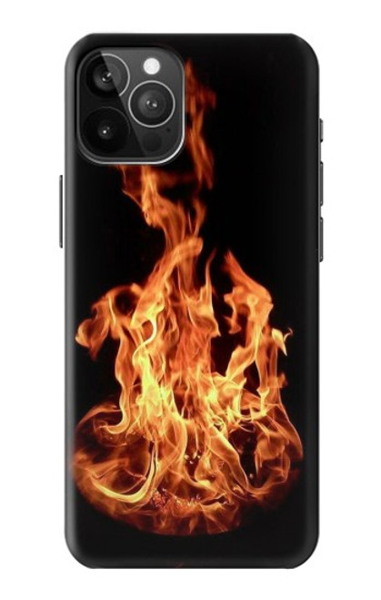 W3379 Cadre d'incendie Etui Coque Housse et Flip Housse Cuir pour iPhone 12 Pro Max