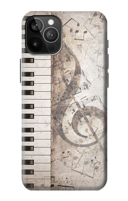 W3390 Note de musique Etui Coque Housse et Flip Housse Cuir pour iPhone 12 Pro Max