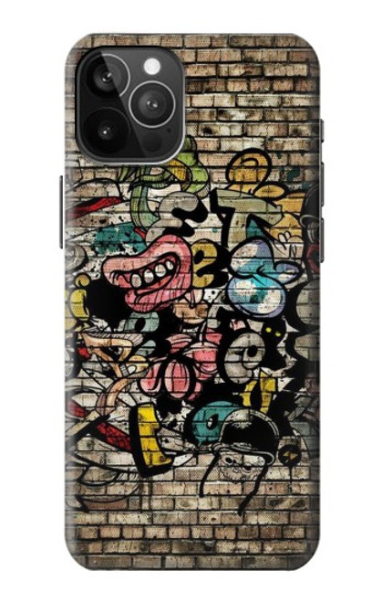 W3394 Graffiti mur Etui Coque Housse et Flip Housse Cuir pour iPhone 12 Pro Max