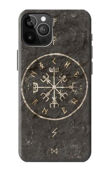 W3413 Ancient Norse Viking Symbole Etui Coque Housse et Flip Housse Cuir pour iPhone 12 Pro Max