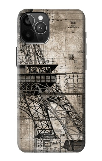 W3416 Plan Tour Eiffel Etui Coque Housse et Flip Housse Cuir pour iPhone 12 Pro Max