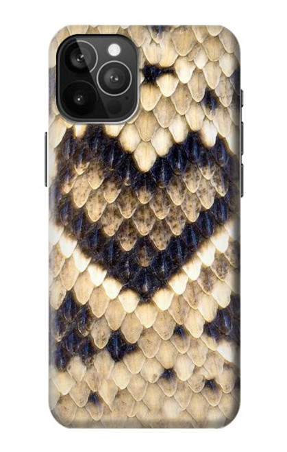 W3417 Diamant Rattle Serpent graphique Imprimer Etui Coque Housse et Flip Housse Cuir pour iPhone 12 Pro Max