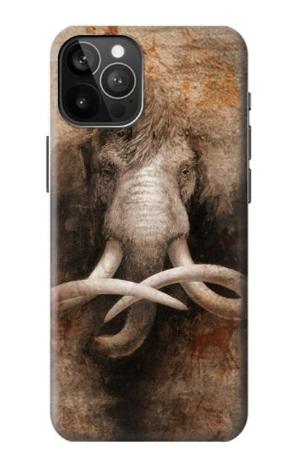 W3427 Mammoth Ancient Art la Grotte Etui Coque Housse et Flip Housse Cuir pour iPhone 12 Pro Max