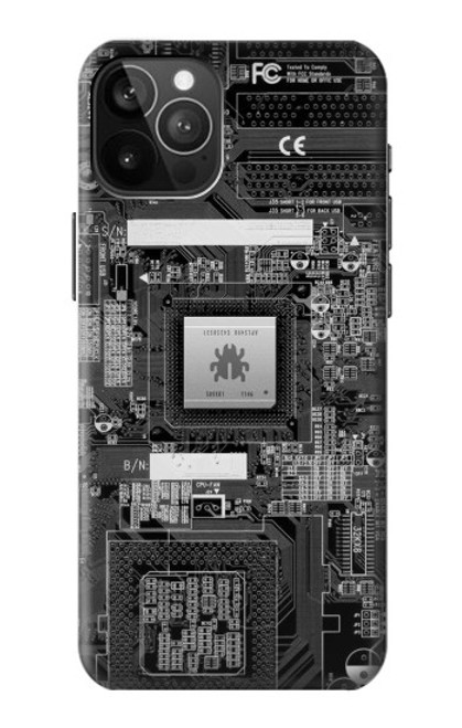 W3434 Punaise Circuit Board graphique Etui Coque Housse et Flip Housse Cuir pour iPhone 12 Pro Max