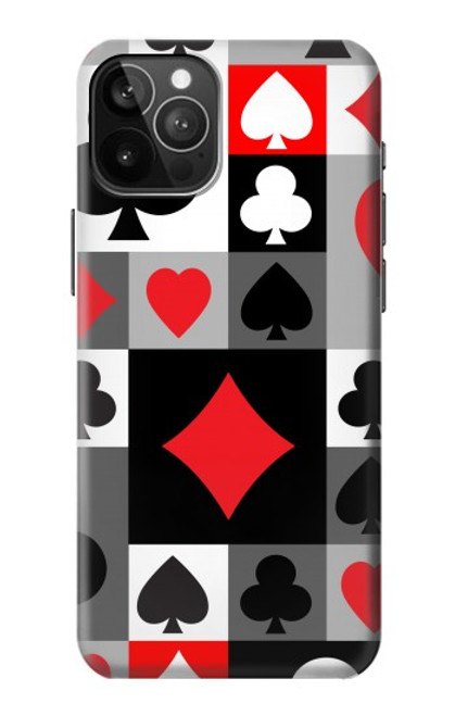 W3463 Costume Poker Carte Etui Coque Housse et Flip Housse Cuir pour iPhone 12 Pro Max