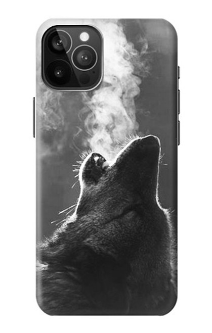 W3505 loup Hurlant Etui Coque Housse et Flip Housse Cuir pour iPhone 12 Pro Max