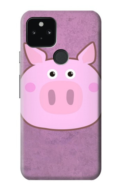 W3269 Porc Dessin animé Etui Coque Housse et Flip Housse Cuir pour Google Pixel 5