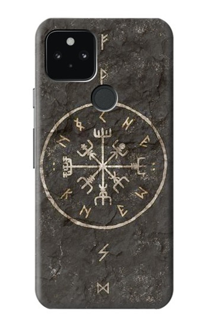 W3413 Ancient Norse Viking Symbole Etui Coque Housse et Flip Housse Cuir pour Google Pixel 5